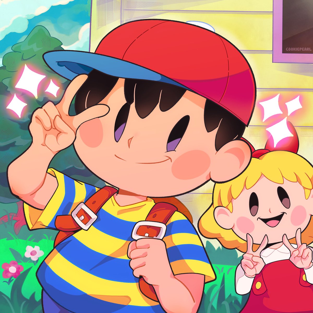C00KIEPEARL's tweet photo. Ness and Tracy ✨ 
#Mother2 #Earthbound https://t.co/ucEsYtPFQ0