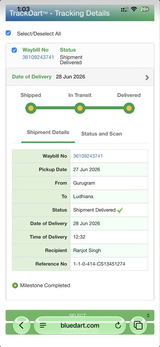 weezyaman56's tweet photo. @BlueDart_ I am concerned about my item where or to whom you delivered this item its a credit card and your idiot delivery person handed over to someone if i get any my payment deducted through that card i am going to file a case agitation you guys. https://t.co/tddogx60mF