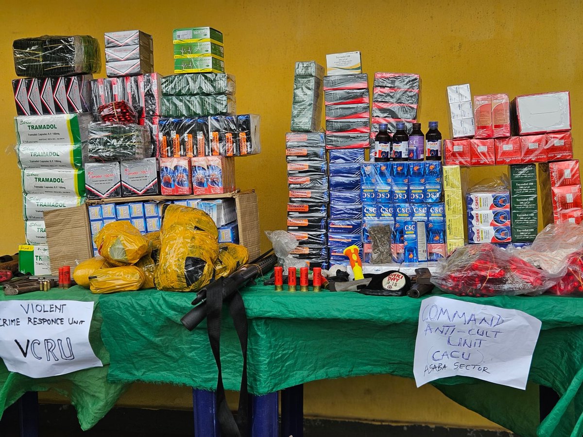 Princemoye1's tweet photo. CRIME CONTROL IN DELTA STATE: Illicit drugs, arms and ammunition recovered by the police in Delta State. The command recognises the impact of fighting drug abuse and misuse on crime control and public safety. Support the police to sustain the fight, curb vices and achieve more secure society. 
Ire o. 
@DeltaPoliceNG @DSGovernment @aleeygiwa @CspIniedu