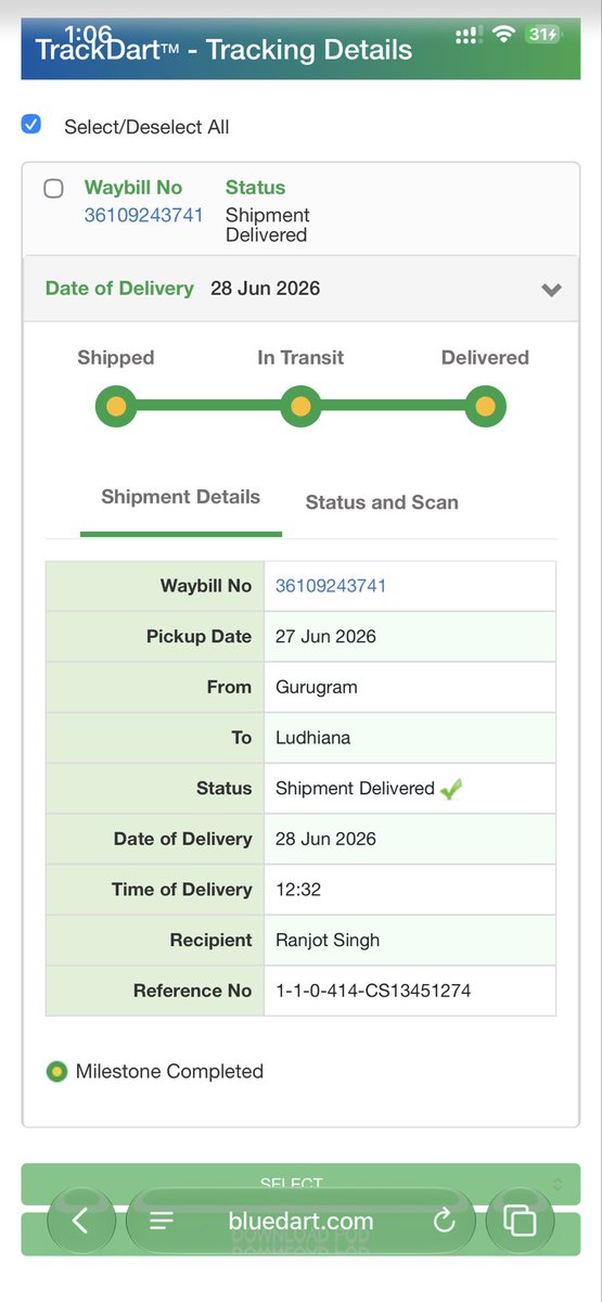 weezyaman56's tweet photo. @AbhishekLaskar8 @BlueDart_ @BlueDartCares @HDFCBank_Cares I am concerned about my item where or to whom you delivered this item its a credit card and your idiot delivery person handed over to someone if i get any my payment deducted through that card i am going to file a case agitation you guys. https://t.co/v0xXzXAlB5
