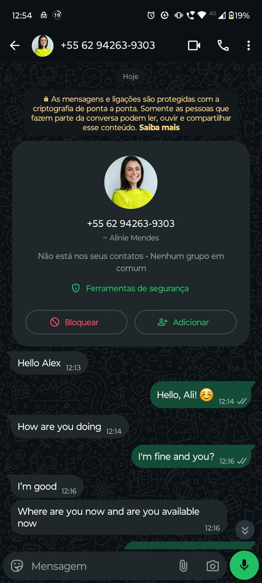 ninorock's tweet photo. Hoje tava com tempo pra praticar meu inglês!

#Golpe
#Golpista
#TentativaDeGolpe
#Scam
#WhatsApp
#SegurançaDigital
#Cibersegurança
#Brasil
@WhatsApp
@SaferNetBrasil
@tecmundo
@canaltech
@OlharDigital https://t.co/q0ipDsKUBK