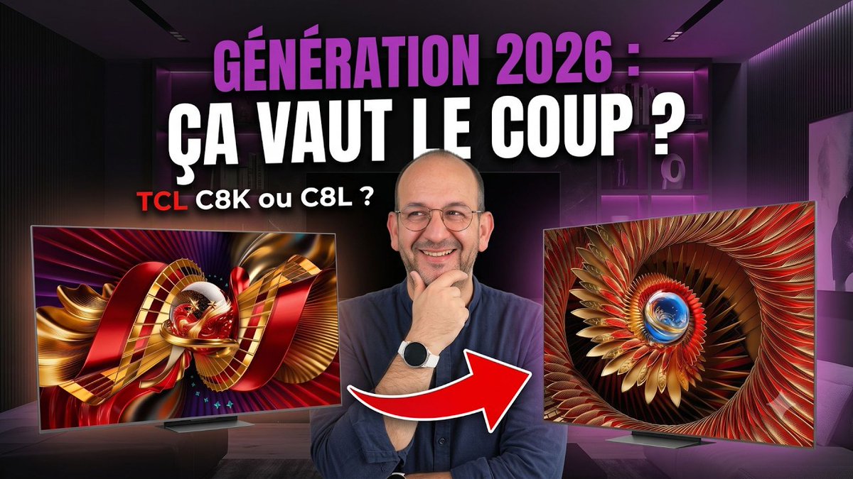 dmeance's tweet photo. TCL C8L ou C8K : faut-il craquer pour le modèle 2026 ? https://t.co/OfnxXTeinb via @YouTube @DavidNogueira_3 
@TCL_TV_FR #TCL #C8L #C8K #TCLC8L #TCLC8K #C8L #C89L #TCLC8L #TCLC89L #TV #Téléviseurs #QLED #QDMiniLED #Avis #Comparatif #Générations #Conseils https://t.co/bLt4kdzjou