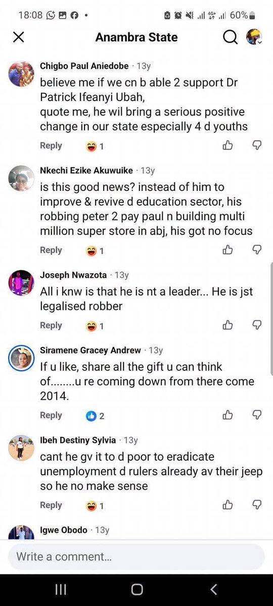 Onsogbu's tweet photo. Anambra State Facebook page posted the 177 SUVs Peter Obi bought for the Traditional Rulers in Anambra in 2013. That is 13 years ago.

Now, let's look at the comment section and see what Ndi Anambra had to say about Obi administration 13 years ago.

These same people are now projecting the same Man they once confirmed to be a failure to be president now.. 

Read through the comment section.