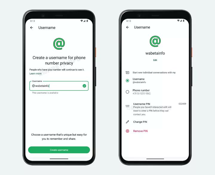 Carlos_Vassan's tweet photo. ¡Por fin! 🚨 

WhatsApp ya empezó a soltar los nombres de usuario para que la gente te agregue con un "@" sin dar tu número🥳

Con estos cambios de WhatsApp, cada vez es más evidente que hay alternativas para comunicarnos sin tener que ceder al registro de líneas 👏🏼

El despliegue de la app va por lotes, así que checa en Ajustes > Cuenta > Nombre de usuario 👌🏼Aparta el tuyo antes de que te lo ganen.

Si quieres ver todos los detalles pícale aquí:
https://t.co/fTNivWfEGp