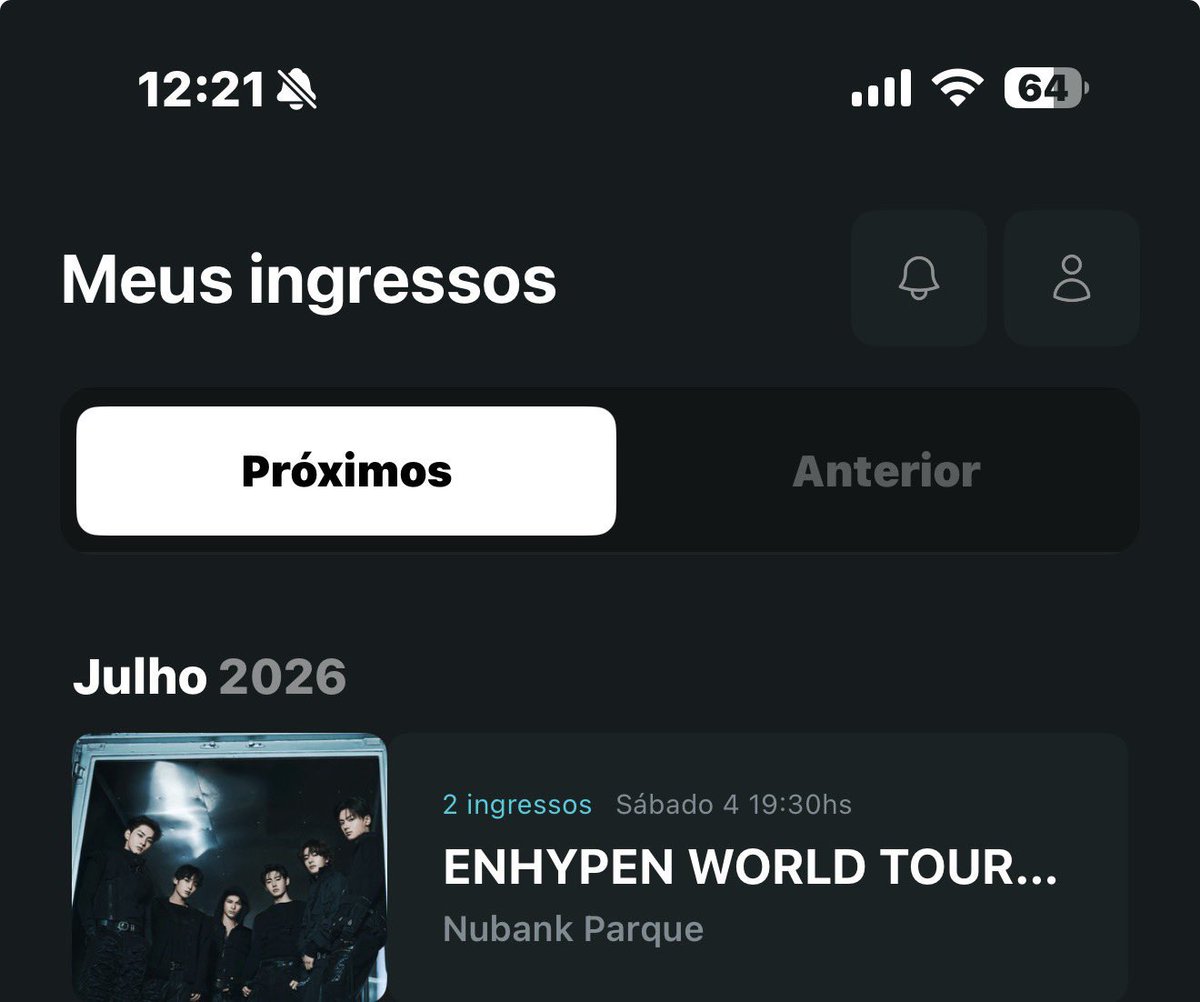 karinutsm's tweet photo. vendo 2 ingressos pro show do enhypen 

🎟️— cadeira inferior meia idoso
R$500,00

motivos: eu e meu namorado não conseguimos a passagem de volta no horário planejado e preferimos não ir sem programação 

(vendo ingresso, enhypen, blood saga world tour, inferior, ingresso, vendo) https://t.co/7WOPgOv0gX