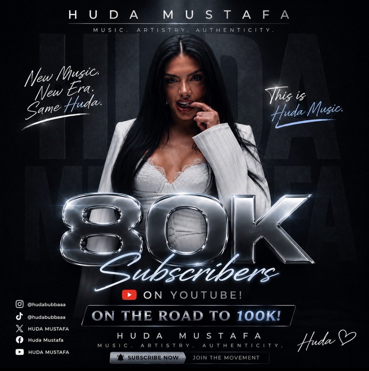 _Joarchives_'s tweet photo. 🚨BAD GIRLS, WE HIT 80K SUBSCRIBERS! ❤️
This is another milestone unlocked for Huda Mustafa! Thank you, for showing up every single day.
Now… ROAD TO 100K! 📈🔥
Follow Huda on all platforms, let’s keep this momentum going.
🔗 https://t.co/IwLbi8BBLy
#HudaXRotation https://t.co/CMJbTeuTlf