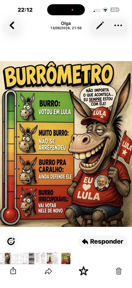 NagileP's tweet photo. @Fernand27876524 O LULA  É  LADRÃO, CANALHA E  MENTIROSO .
 PETISTAS SAO FEIOS, FEDORENTOS, MACONHEIROS, VIADOS, CORNOS ,  MULHERES HORROROSAS DE CABELO AZUL E  SUVACO CABELUDO , ENFIM  UM BANDO DE FILHA DA PUTA.
QUANDO TEM AGLOMERAÇÃO DE PETISTAS EU PASSO LONGE POR CAUSA DO FEDOR.
Ô POVO FEIO💩 https://t.co/aiPWIWpqj3