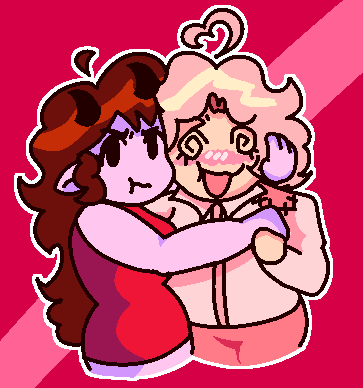 spectraliti's tweet photo. she sure is possesive!

#fnf #fridaynightfunkin #yumeship https://t.co/doOhCGtxJ0