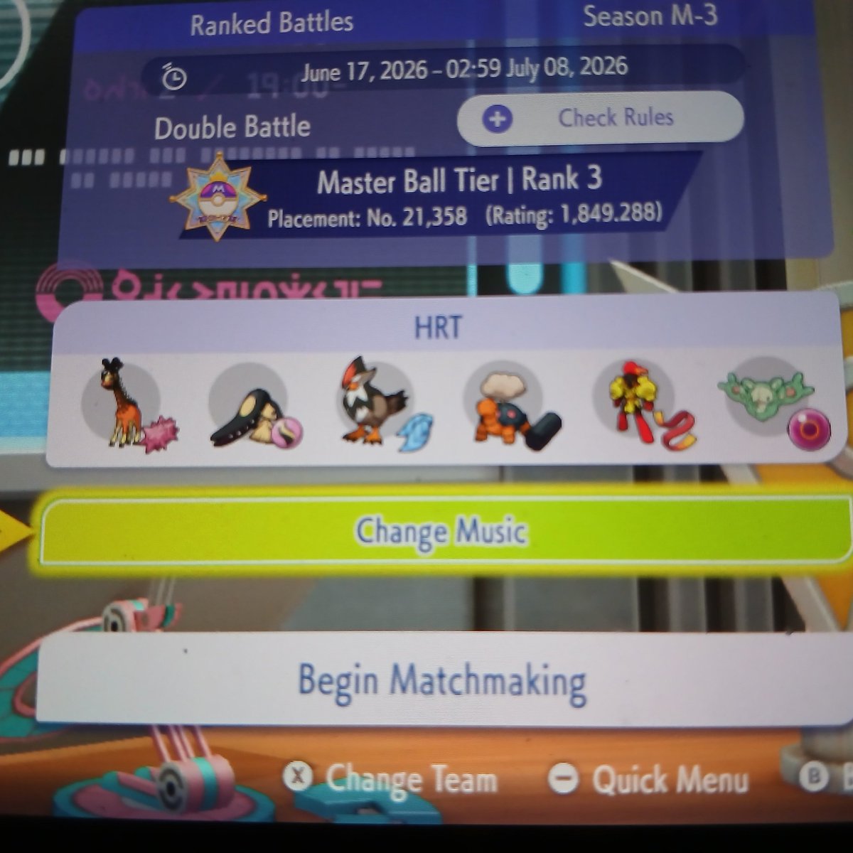 MagickarpFeint's tweet photo. Genuinely worst team I've ran and yet It keeps winning somehow dispite the odds it somehow keeps winning and I didn't even have Staraptor till I lost my 9 game winsteak which made me swap my sinistcha for the dumb bird and even then the stats haven't even been optimised TwT https://t.co/Zo72BahOae