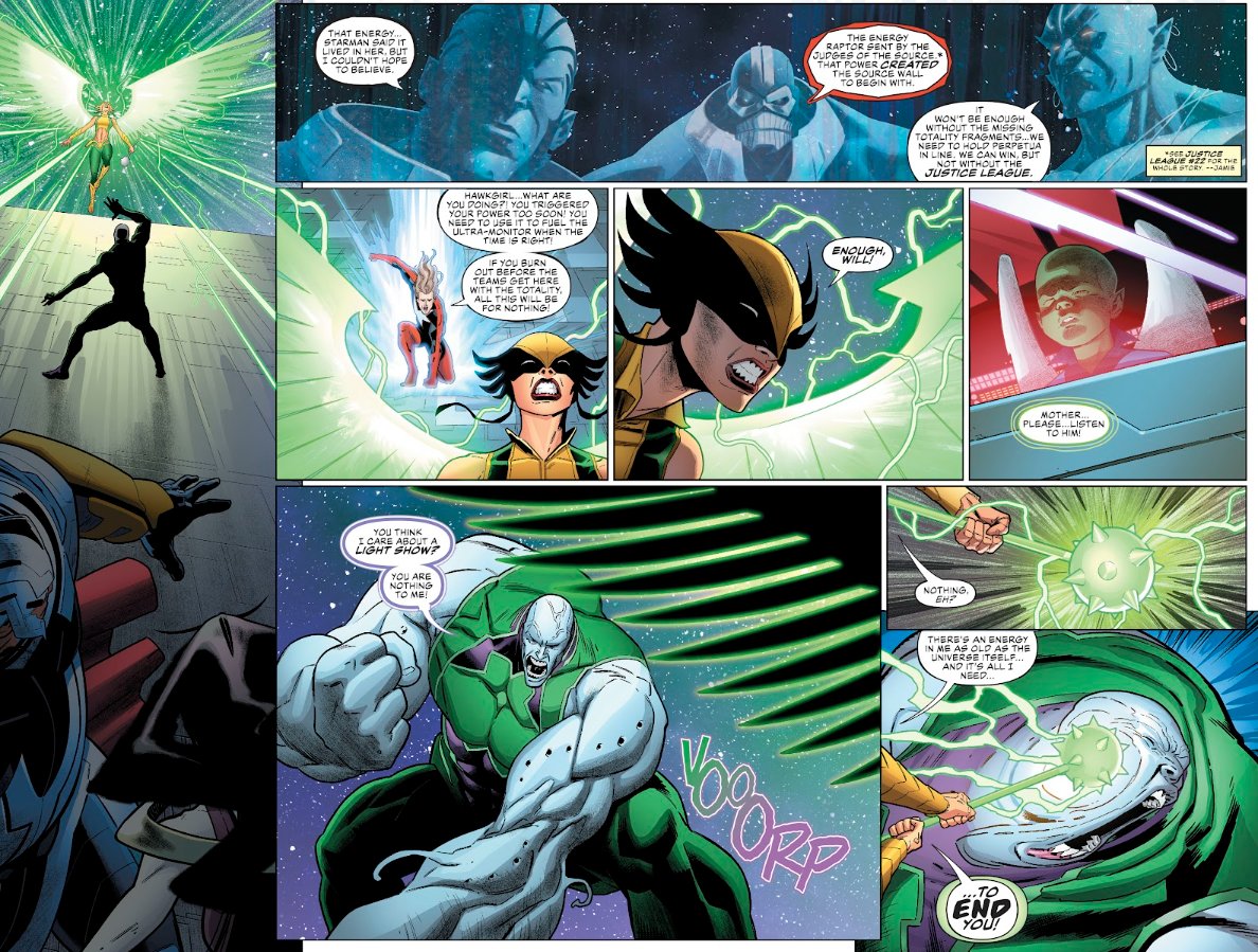 RogueSoul8's tweet photo. @gojichronic 3/3

Rebirth Superman is even with Apex Lex who is amped by the negative forces of DC creation.

This Lex went on to beat Hawkgirl amped by the Cosmic Raptor who created the Source Wall, took Perpetua's powers and imprisoned her there. https://t.co/rTa2pMmnKK