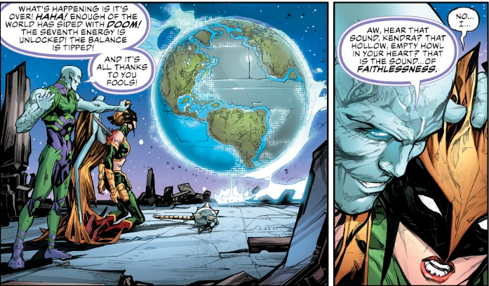 RogueSoul8's tweet photo. @gojichronic 3/3

Rebirth Superman is even with Apex Lex who is amped by the negative forces of DC creation.

This Lex went on to beat Hawkgirl amped by the Cosmic Raptor who created the Source Wall, took Perpetua's powers and imprisoned her there. https://t.co/rTa2pMmnKK