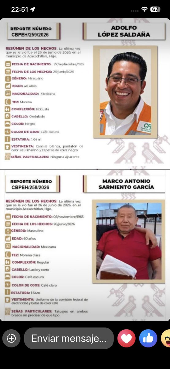 Aureliano_Garci's tweet photo. Ante el abandono de @CFEmx y el @SUTERM_NACIONAL ¡¡¡los propios trabajadores tienen que movilizarse por la desaparición de nuestros hermanos trabajadores !!! https://t.co/uIoI6lIvHv