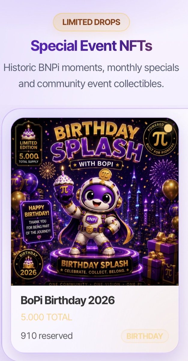 SK_devStudios's tweet photo. This coming Sunday is my birthday. 🥰

I just want to take a moment to say thank you to every single one of you.

Over the past months, soon 1 year, you’ve given me something I never imagined possible. 
I’ve never had such an incredible community standing behind me, believing in what I’m building, appreciating my hard work, and supporting me every step of the way.

Seeing so many people believe in BNPi and everything around it motivates me every single day to keep building something truly special for all of us.

This will honestly be the best birthday of my life, and it’s all because of this amazing community. 
Thank you for being part of this journey. 
I couldn’t have done it without you. 💜🙏

Happy Birthday to all of us, because everything we’re building is only possible together. 🚀