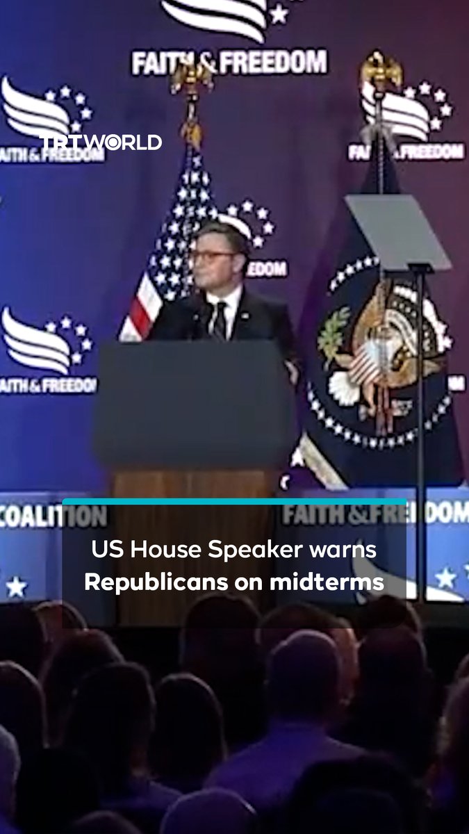 Speaking at the Faith and Freedom Coalition conference, US House Speaker Mike Jo
