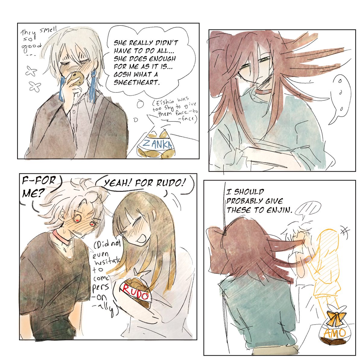 Almondmilkswag's tweet photo. #Gachiart #amorudo #amoriyo #zanshia

The girls all bake cookies for their crushes~ 👀👀 https://t.co/pPdFBBQfqb