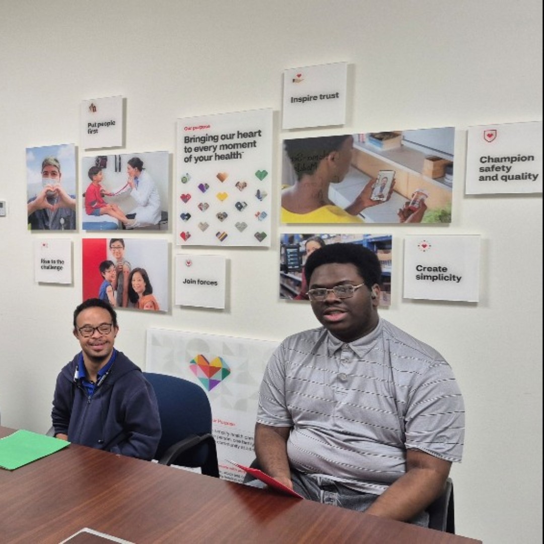 theheartprogram's tweet photo. Happy Monday from H.E.A.R.T.'s CVS Retail Training class! Today the class worked with our Director of Programs, Paola Espinal, covering what to expect at a job site, and they also spent some time training in the CVS mock store!
 #JobSkills #MondayMotivation https://t.co/ZqtBtUhkxF