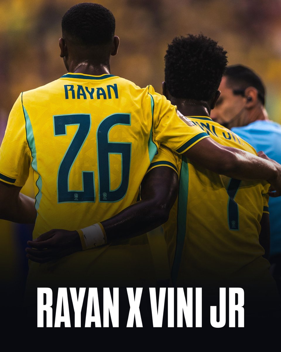 RisingStarXI's tweet photo. 🇧🇷✨ 𝗥𝗔𝗬𝗔𝗡 (𝟭𝟵) alongside Vini Jr has been one of Brazil’s biggest 𝗣𝗢𝗦𝗜𝗧𝗜𝗩𝗘𝗦 at this World Cup.

An explosive winger on and off the ball with 𝗪𝗢𝗥𝗟𝗗 𝗖𝗟𝗔𝗦𝗦 𝗣𝗢𝗧𝗘𝗡𝗧𝗜𝗔𝗟. https://t.co/Znhvi1qDSt