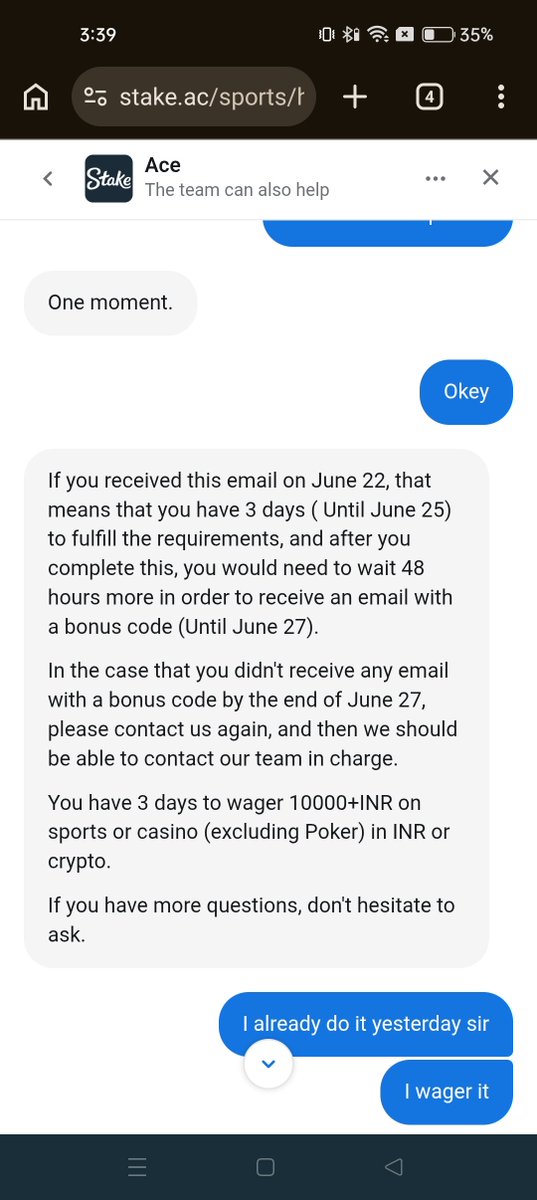 quick31972's tweet photo. @Stake Now i am leaving stake..... They are fucking scammers they send mail but they don't have money to pay if someone do requirment @Stake @StakeIND @StakeEddie 
Do something stake💯 i am down like 4k do something stake https://t.co/6RNdcWJ3Hy