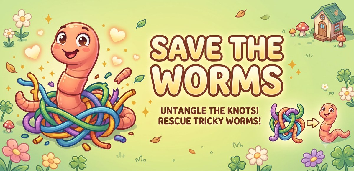 inonemd's tweet photo. Kördüğümü çözüp sevimli solucanları kurtarabilir misin? 🧠🐛 Yeni bulmaca oyunu Worm Escape yayında! 🌸

​Bu renkli kaçış serüvenine sen de katıl! 🎮 Hemen Google Play'den ücretsiz indir: 👇
 https://t.co/bFyapkISxp

​#WormEscape #MobilOyun #Bulmaca #GooglePlay #HyperCasual https://t.co/gaurHZvMQ4