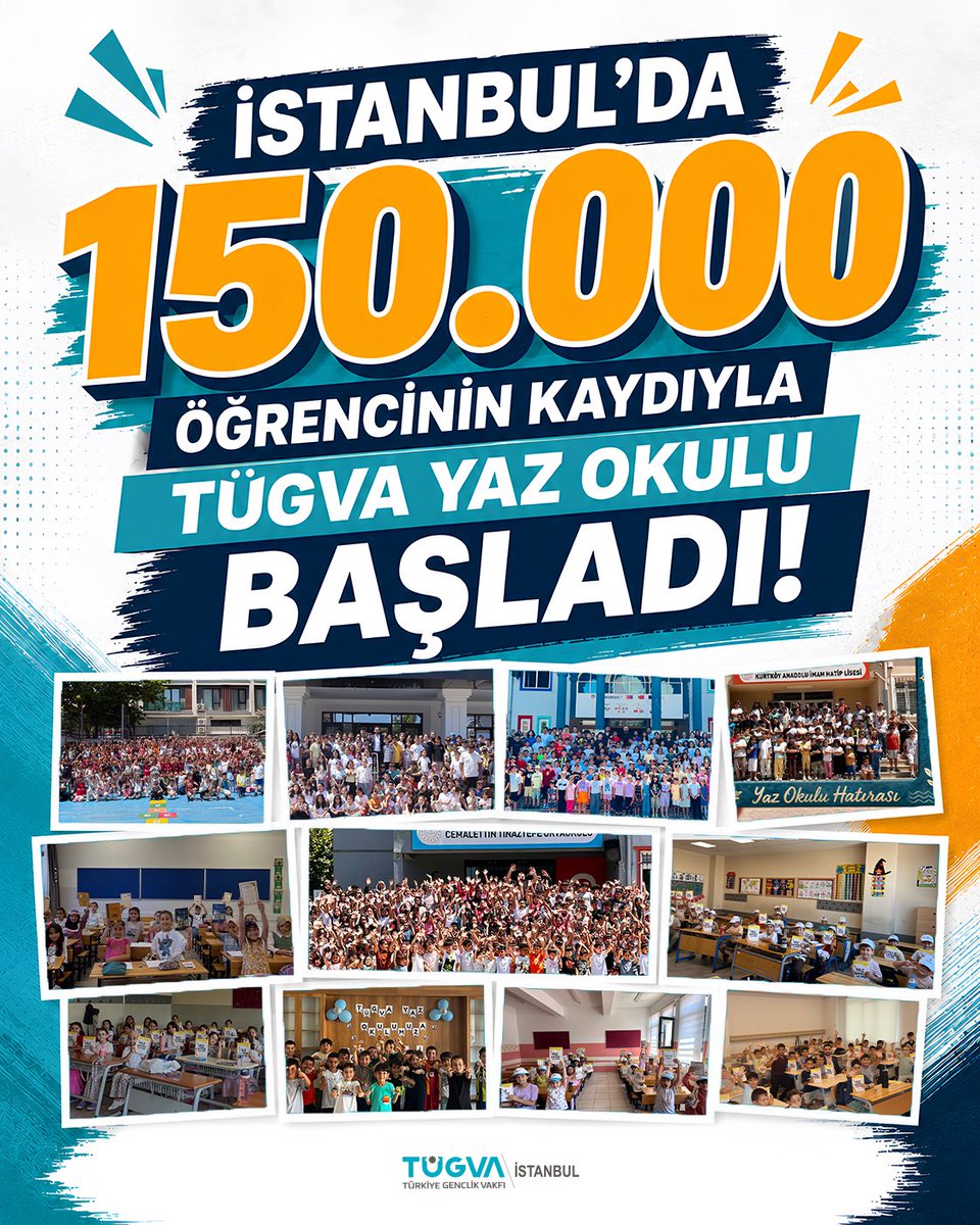 beytullahcicen_'s tweet photo. 150.000 öğrenci, tek heyecan… 😎

TÜGVA Yaz Okulu başladı. Hayırlı olsun! 💙 https://t.co/3k8gwlpkjr