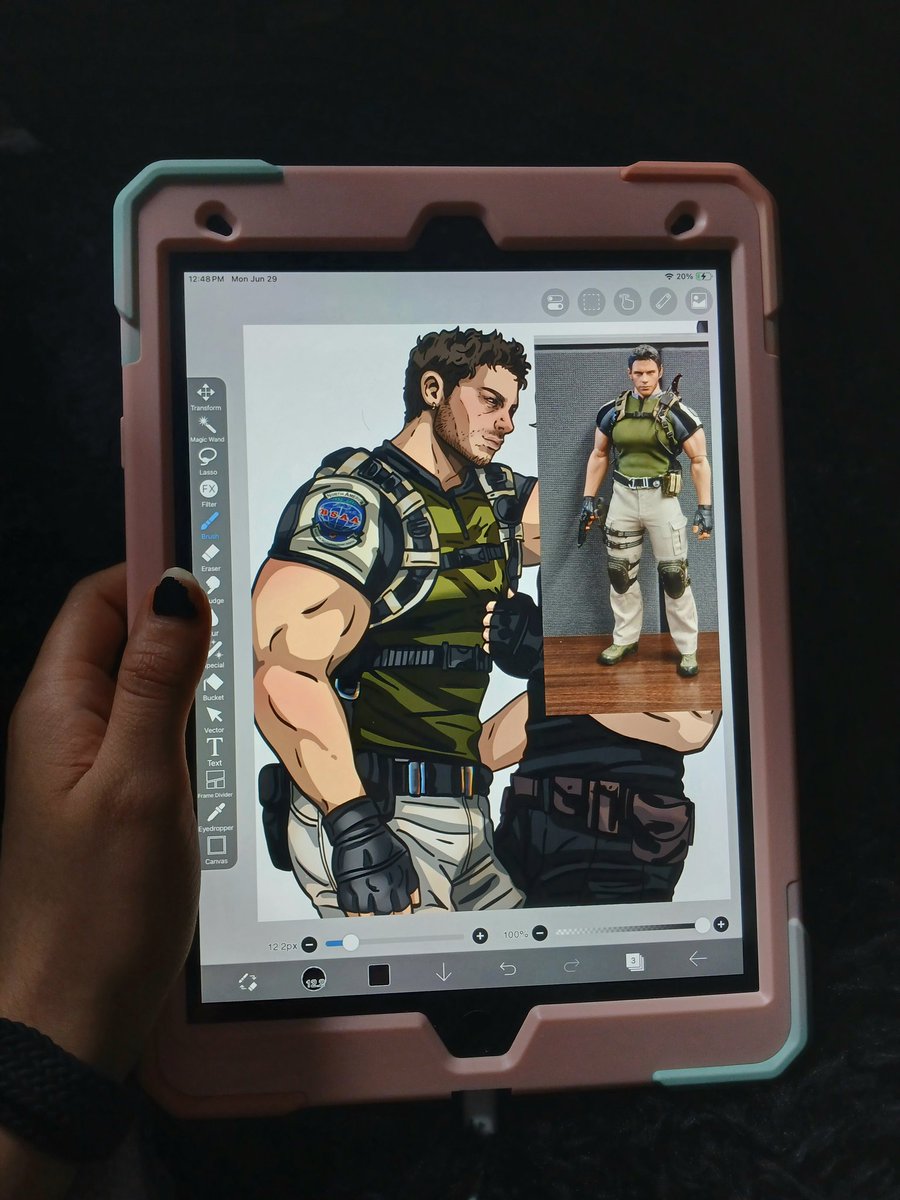 666chevy_'s tweet photo. im sos erious every time i draw him i gotta look at action figures LOL https://t.co/O4sdzqBPHu