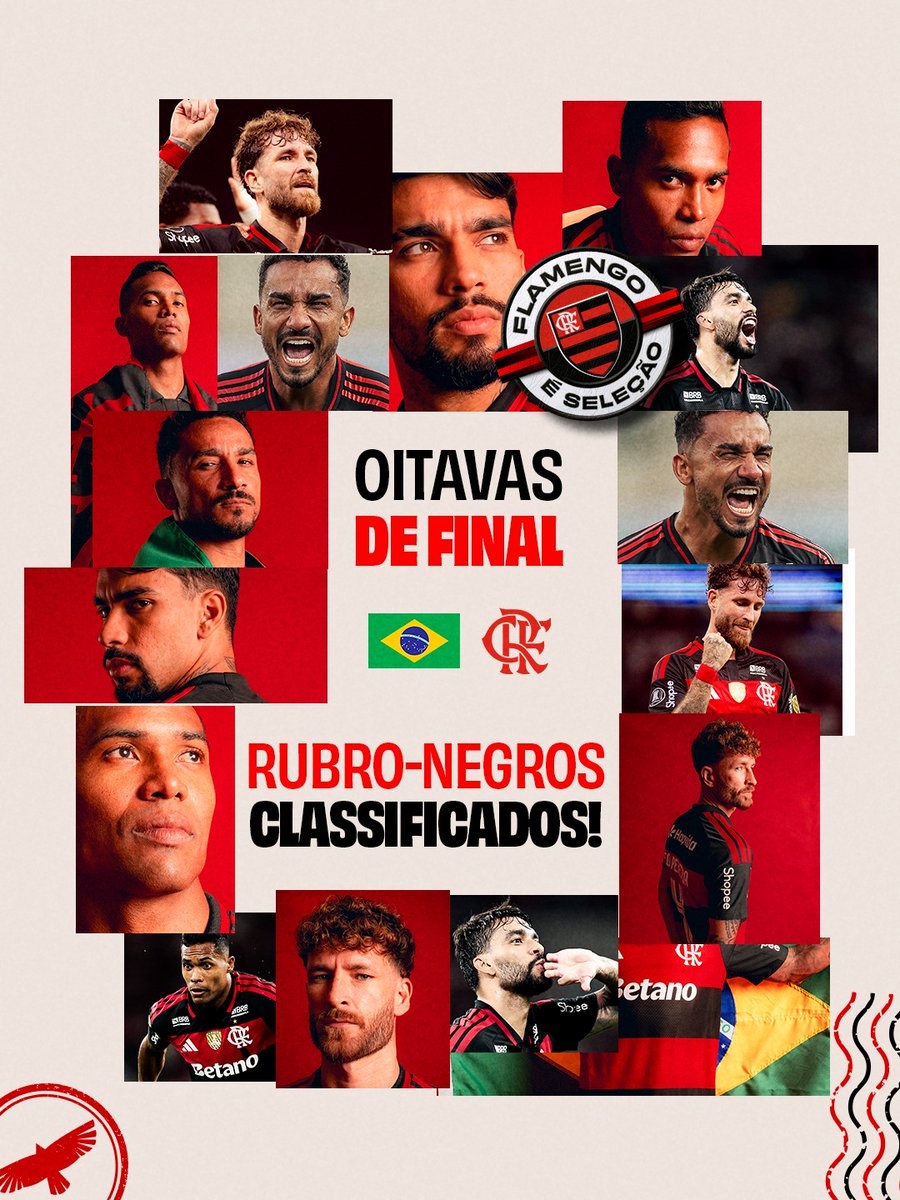 flacandinho's tweet photo. O BRASIL TÁ CLASSIFICADOOOOOOOOOOOO! ALÔ, OITAVAS DE FINALLLLLLLLLLLLLLLLLLL! PRA CIMA, MEUS RUBRO-NEGROSSSSSSSSSSSSSSS! ❤🖤🇧🇷

#Classificados #FlamengoESelecao #TáLiberadoAcreditar #SeleFla https://t.co/NYI9sp1NlF