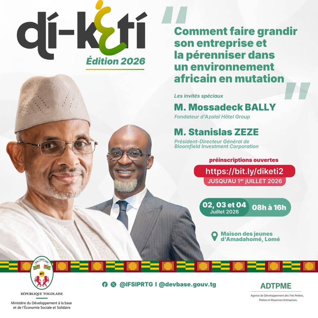 lateserge's tweet photo. Sous le haut patronage du Ministère du Développement a la Base et de l Économie Sociale et Solidaire de le République Togolaise je participerai du 02 Juillet au 04 Juillet 2026 a Di-Keti sous le thème comment faire grandir son entreprise et la pérenniser dans un environnement https://t.co/NLsZevzxza