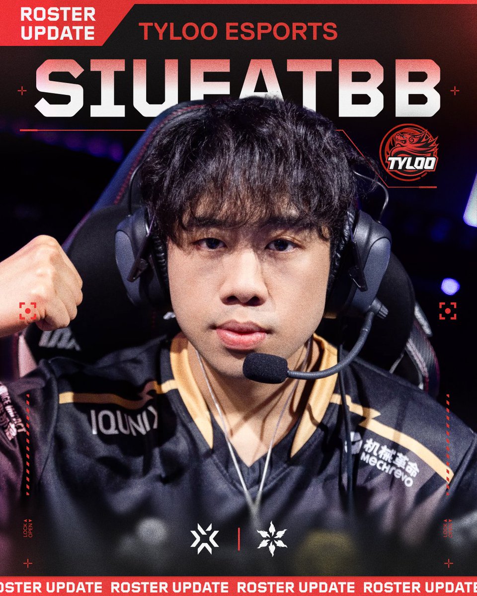 ValorantEsports's tweet photo. Starting a new chapter in his #VCT career, @SiuFat signs with @Tyloo_val! https://t.co/nx1RbfKfTn