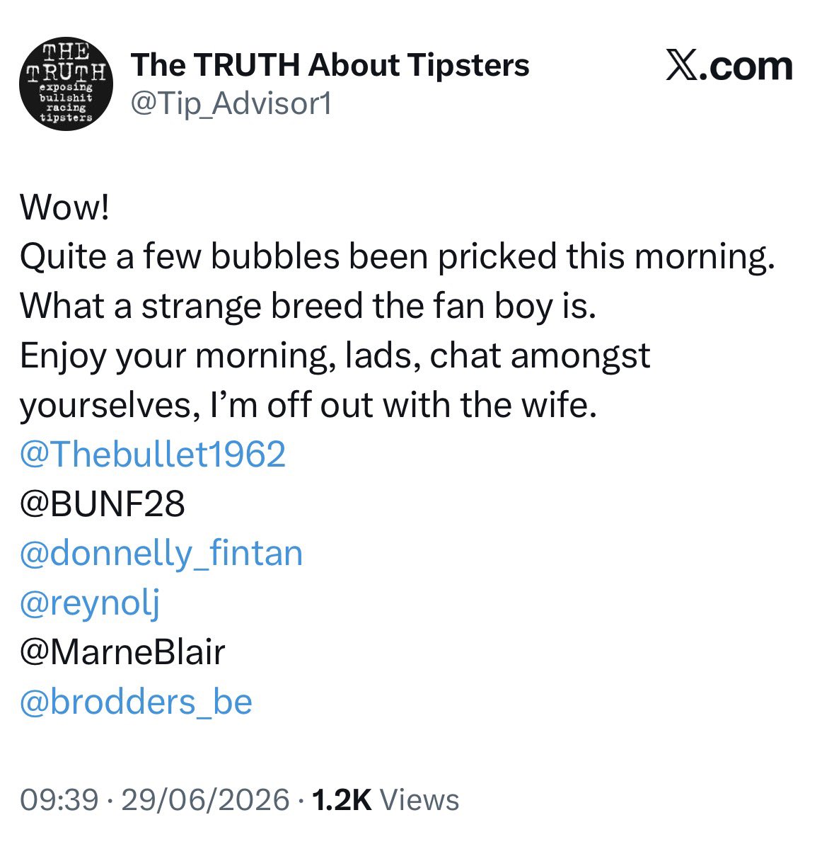 farmingthevalue's tweet photo. 😂😂 ‘wife’ Give over @Tip_Advisor1 Nobody happily married could be as bitter &amp; twisted as you are. Show her(if she exists or she didn’t leave when you were allegedly accused of being a nonce🤢) this profile &amp; see if she thinks she made a good life choice 😉🧌 https://t.co/v68gXkk8pH