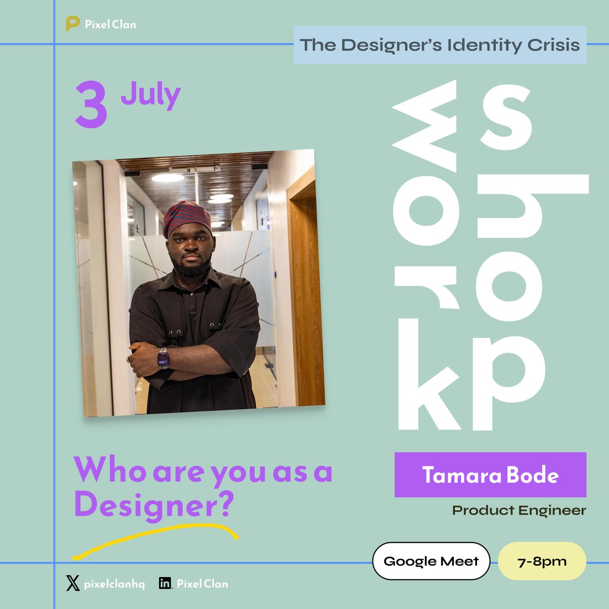 pixelclanhq's tweet photo. AI is changing design, but the bigger question is: Who are you as a designer?

Join Tamara Bode, Product Engineer, as we explore identity, AI, niches, and building a lasting design career.

📍 Google Meet

Register here: https://t.co/JewPtiPNr9

#designcommunity https://t.co/283Ig25Ktf