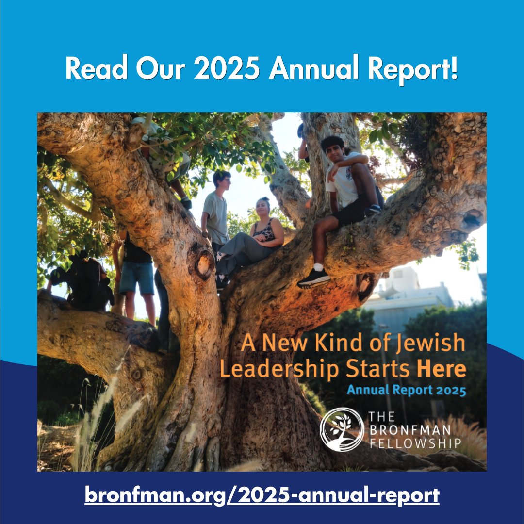 BronfmanFellows's tweet photo. We often hear that leadership today is broken. At The Bronfman Fellowship, we believe a different kind of #Jewish #leadership is not only possible, it’s essential. Read our 2025 annual report to see how we're meeting the moment: https://t.co/OFnTF6YhQv #JewishLeaders https://t.co/sfZr2ukeVG
