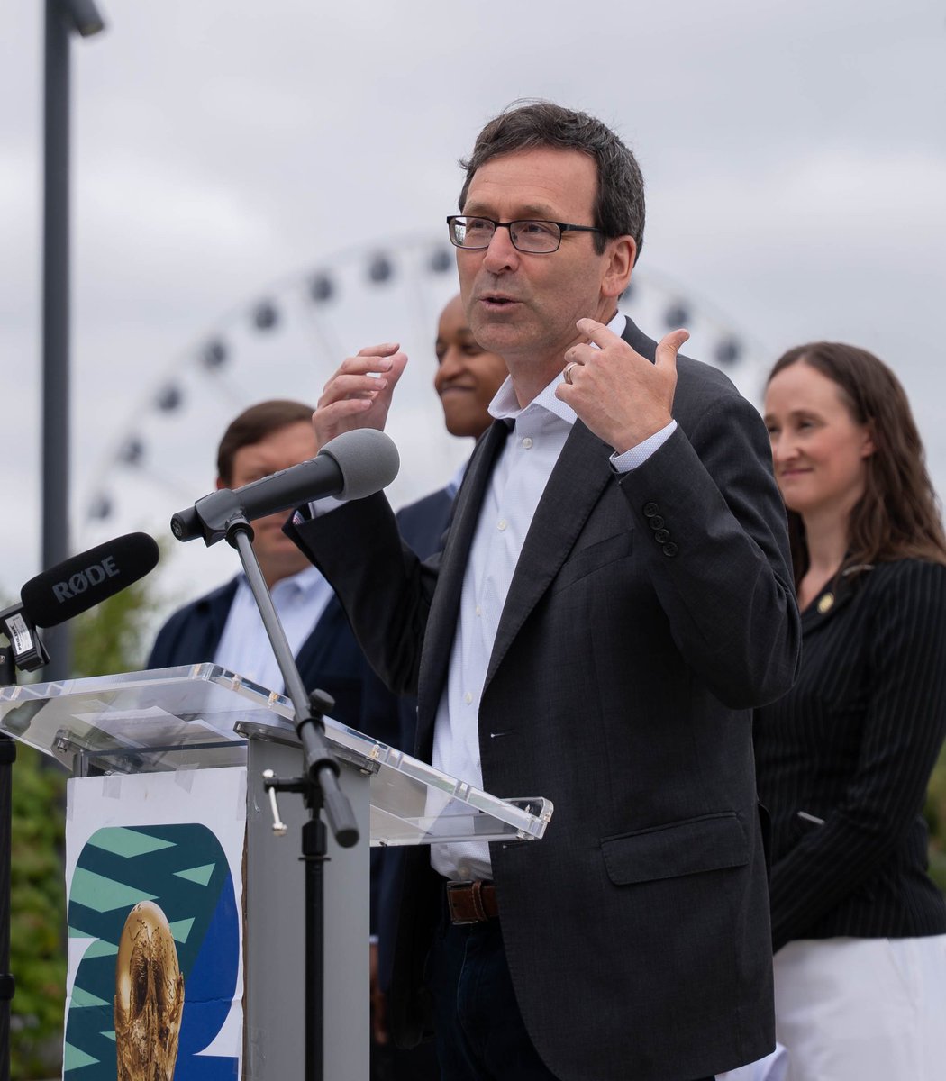 GovBobFerguson's tweet photo. The group stage has ended and the reviews are in. 

I joined other elected officials and our local organizing committee today to announce the news: Seattle and Washington state have been the absolute best destination for the World Cup.

You don't have to take my word for it — we're number 1 (tied with Atlanta) in The Athletic's survey of sports writers.

It's been a real pleasure to work with all of our amazing partners. Looking forward to 2 more matches in Seattle.