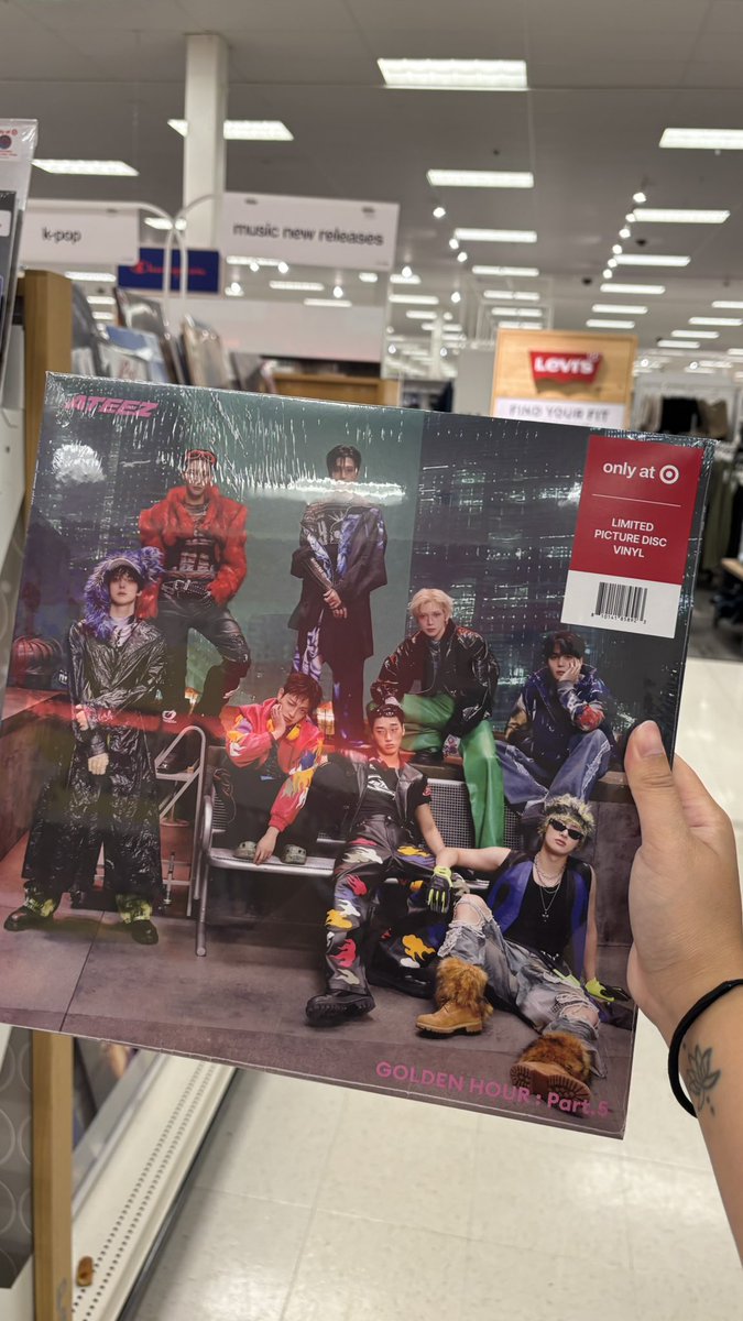 julpso's tweet photo. glad my nashua new hampshire target was fully stocked with @ATEEZofficial new album drop!! @hello82official 

GO STREAM GOLDEN HOUR PART 5!!! 

#MyLocalTarget #hello82 #82giveaway https://t.co/SDfxXLawNb