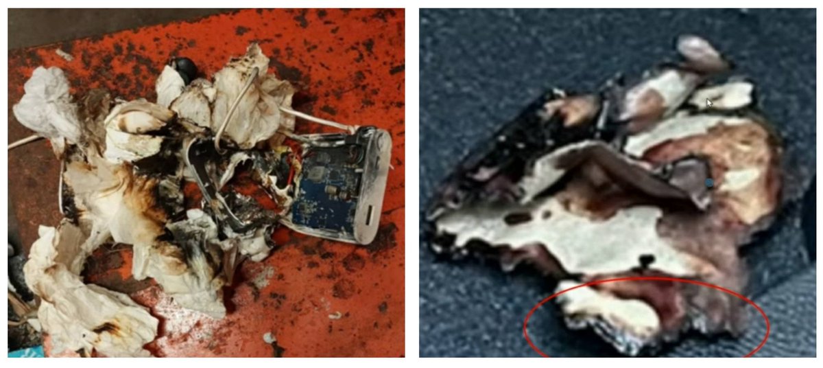 Vpowers770's tweet photo. @iamcoachcolin shared two pics today and it just blew my mind. It is hard to deny the similarities. The left pic is an exploded mic. The right picks what was found on the floor of the SUV that carried Charlie.  @5149jamesli @alleytopfiles @RealCandaceO @baroncoleman @RealBayes https://t.co/CsT2eCfygx