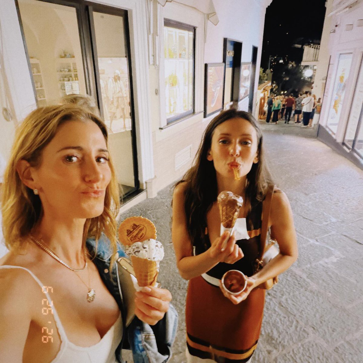 nindobrre's tweet photo. Nina Dobrev, Kaily Smith and Rory Uphold in Italy two weeks ago https://t.co/TxlWlKkHbs