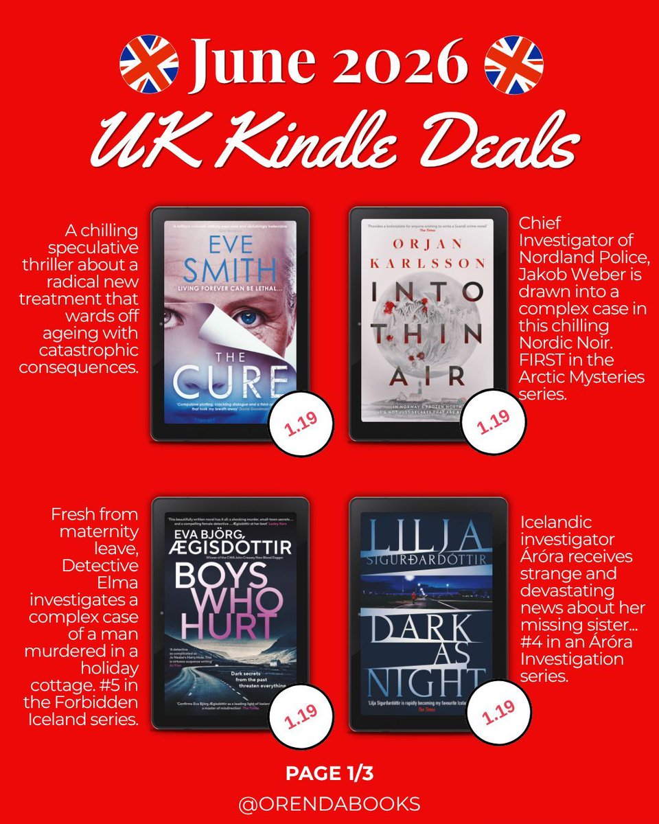 OrendaBooks's tweet photo. ๐จENDING SOON!๐จ
This is your reminder to pick up some of our INCREDIBLE #JuneKindleDeals this month for our #UKReaders BEFORE THE DEAL ENDS!๐ Which one are you picking up first?๐
#TeamOrenda #KindleDeals #UKKindleDeals #Ebooks #EbookSale #BookRecs #BookX https://t.co/kytb1Si694