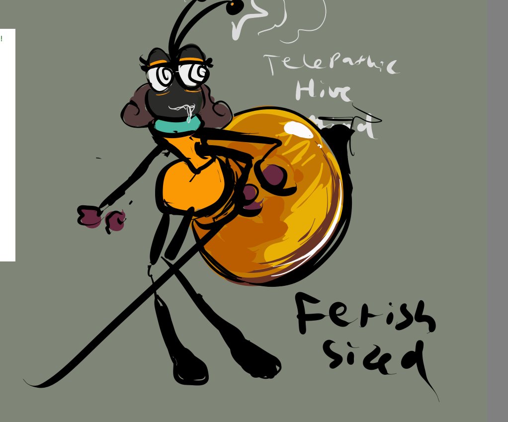 ALT_Vibri's tweet photo. elaborate excuse to add bug abdomen https://t.co/BPSzEAq30q
