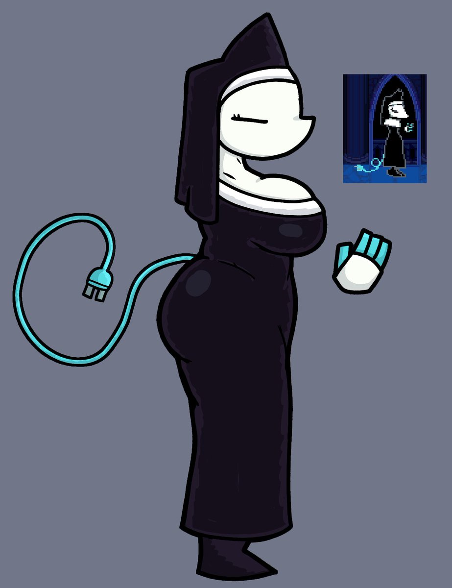 sacredheartq4's tweet photo. whats tasque manager praying to #deltarune https://t.co/i9sdCWzLfu