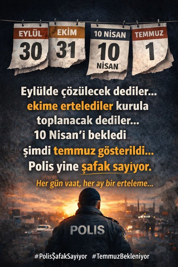 Yhsgihtholsun's tweet photo. HEP SÖZ VERİLDİ, PEKİ SONUÇ?
#PoliseNeYaptınız
Onlarca yıldır her gelen bakan polise söz verdi. Hepsi geldi geçti.. polisin özlük hakları konusunda hiç bir iyileştirme yapılmadı..

- Yine söz veriliyor..
- Tutulması için ne bekleniyor acaba merak ediyoruz.

Oysa polise ceza vermeyi düzenleyen kanunu 1 gecede çıkardılar. Ama özlük haklarını onlarca yıldır ne hikmetse bir kanunla çıkaramadılar..