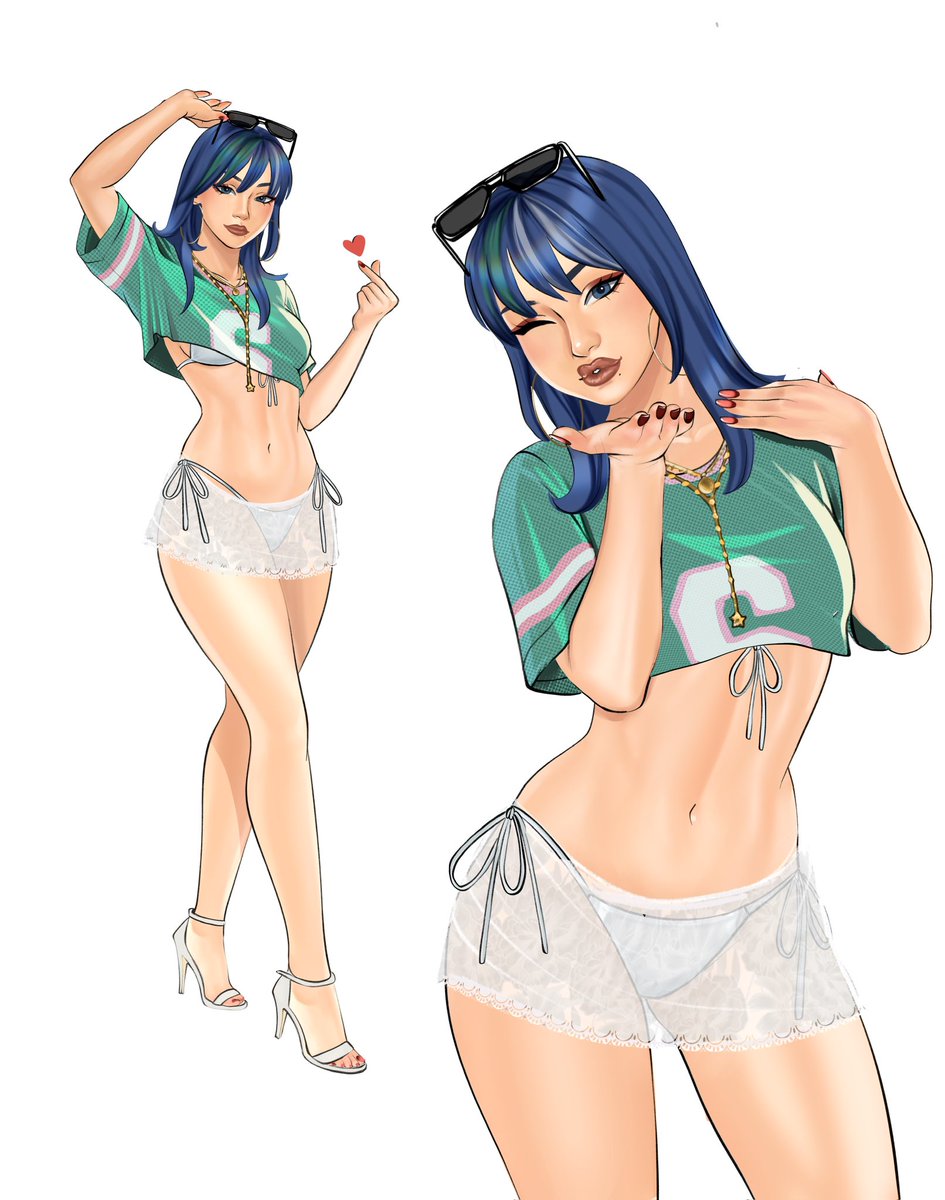 gigis_lab's tweet photo. Hope in that  gta outfit 💙 
Lot of alts in comments including the ych 
#fortnite #gta6 #ych https://t.co/aSMA2vifgL