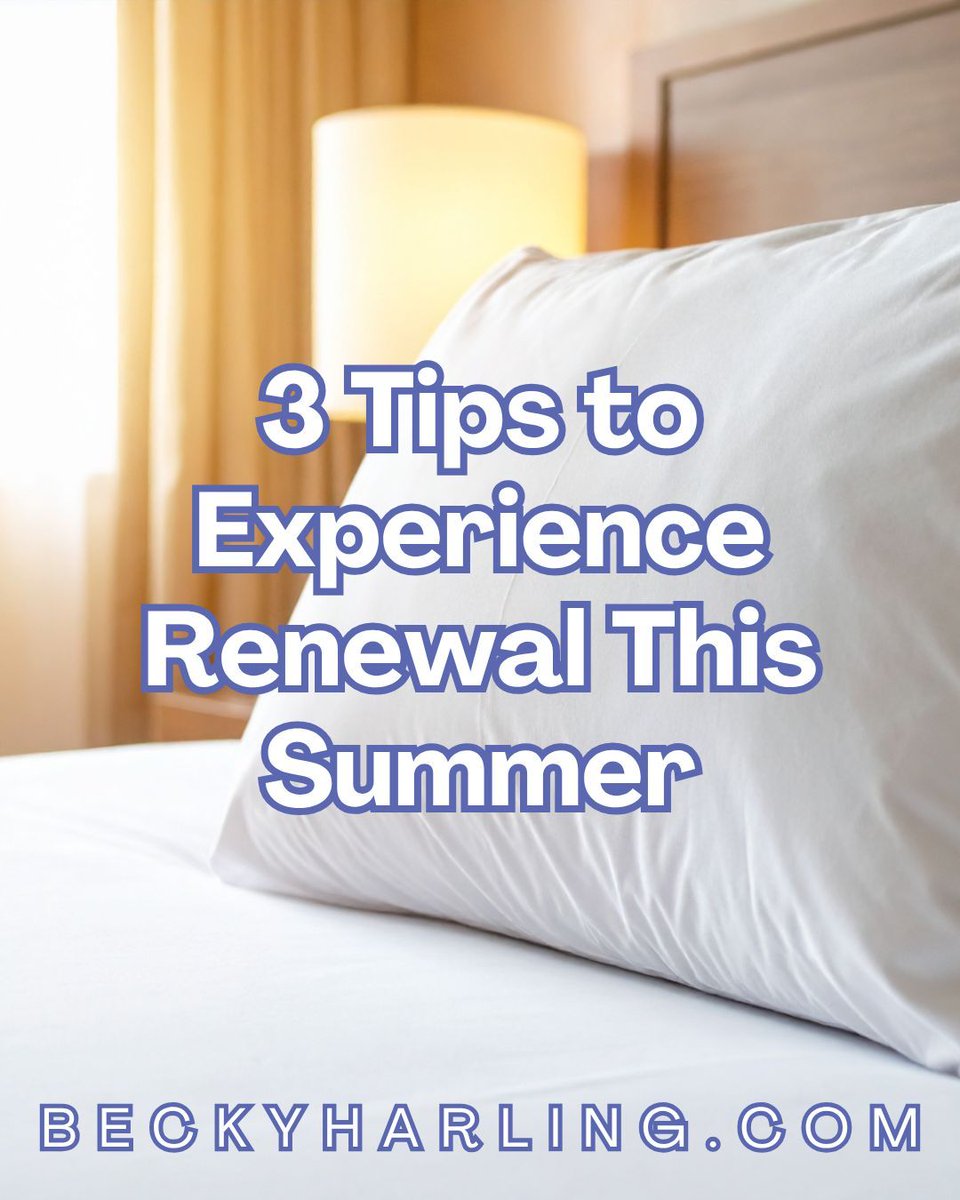 BeckyHarling's tweet photo. Are you running on empty after a busy spring season?

In this week's blog, I'm sharing 3 simple ways to experience renewal this summer—from savoring your time with God to finding moments of rest and reconnecting with life-giving friends.

https://t.co/9tEpZ5M0gR https://t.co/VJ31IaKtQp