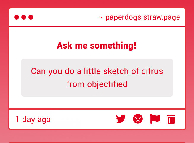 adozenpaperdogs's tweet photo. Ya shore!!! :D hereโs ur orange๐
#objectified https://t.co/GHmZoURqGz