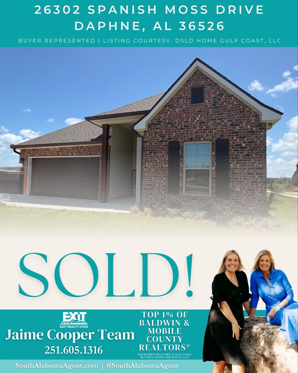 JaimeLyonCooper's tweet photo. Brand NEW Constuction is offering some incredible incentives to Buyers. Call the Jaime Cooper Team 251.605.1316 and let’s go house shopping!🏡

#Realtor #SouthAlabamaAgent #spanishfortalabama #sold #newconstruction 

🔗https://t.co/NyavUEVBN6 https://t.co/mpTLuvODXr