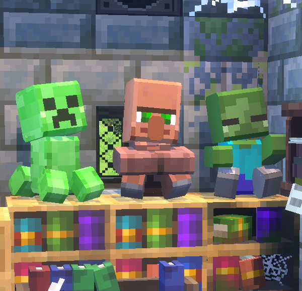 pleinair1212's tweet photo. 毎日新ブロック追加358日目【村人ぬいぐるみ】          
#Minecraft #Blockbench https://t.co/oy5LV43vqQ