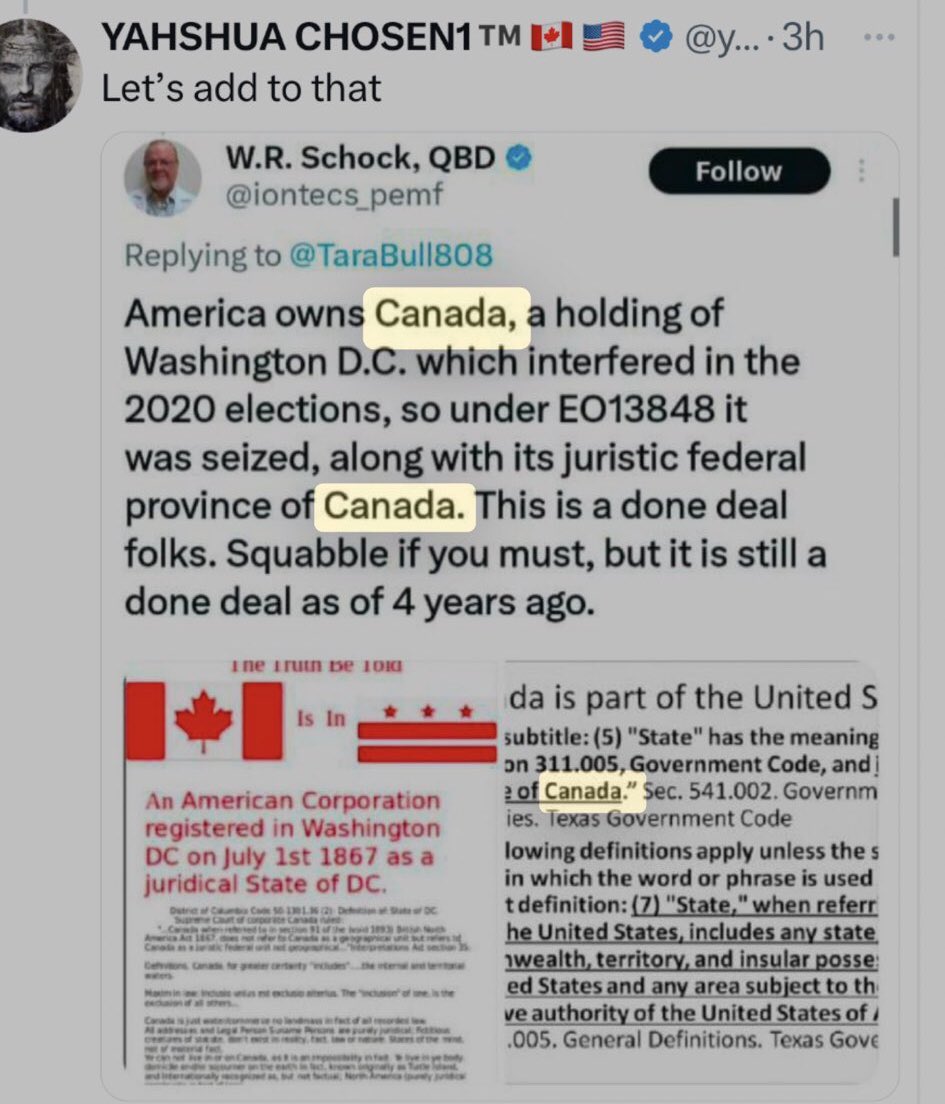 marley73058's tweet photo. @RiseOfAlberta It’s a nice dream but in reality all of Canada will become part of the US. It’s already happened in the background 🤨 https://t.co/7ZLPifAoJm
