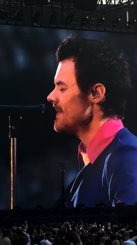 More close ups of Harry on the big screen tonight! via