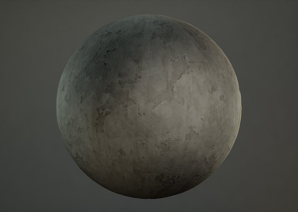 DanielTolland's tweet photo. Concrete tileable material for my city environment. Made in Substance 3D Designer. https://t.co/p14IEvxX8x