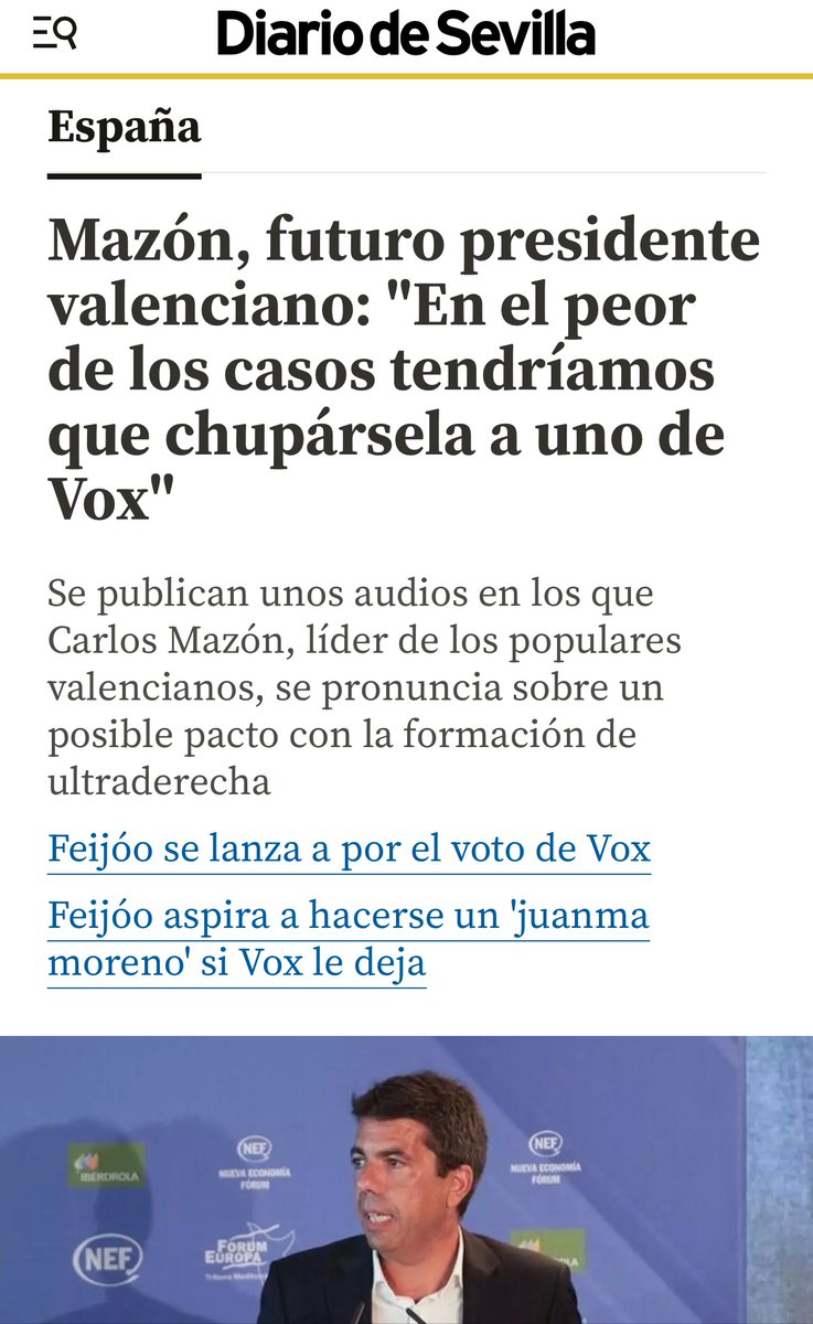 VillarChechu's tweet photo. @Apapell Todos conocemos la dureza del PP negociando con VOX. No van a pasar ni una https://t.co/pYYkro47TB