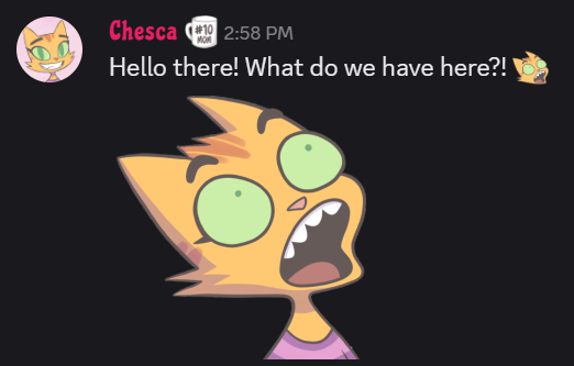 LitterboxComics's tweet photo. Fun fact! Fran's face in the last panel was inspired by Dragonball Z! Kids were watching it while I was drawing and this nobody guy with an impossibly big mouth made me laugh. Also fun fact! Get it as a discord emoji and sticker by joining https://t.co/y0bFUlvIy9 https://t.co/SgQgm3iDHk