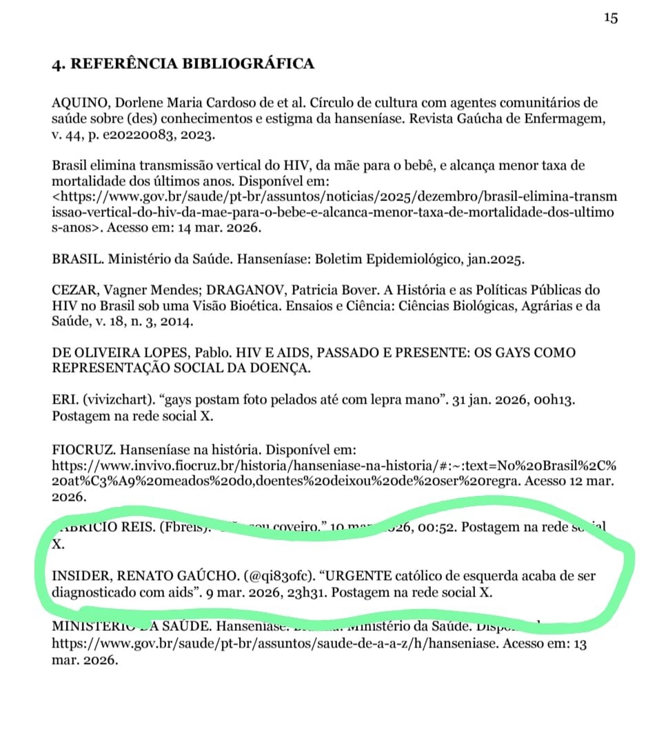 qi83ofc's tweet photo. VIREI REFERÊNCIA DE ARTIGO CIENTÍFICO KKKKKKKKKKKK https://t.co/yojbOF7W4z